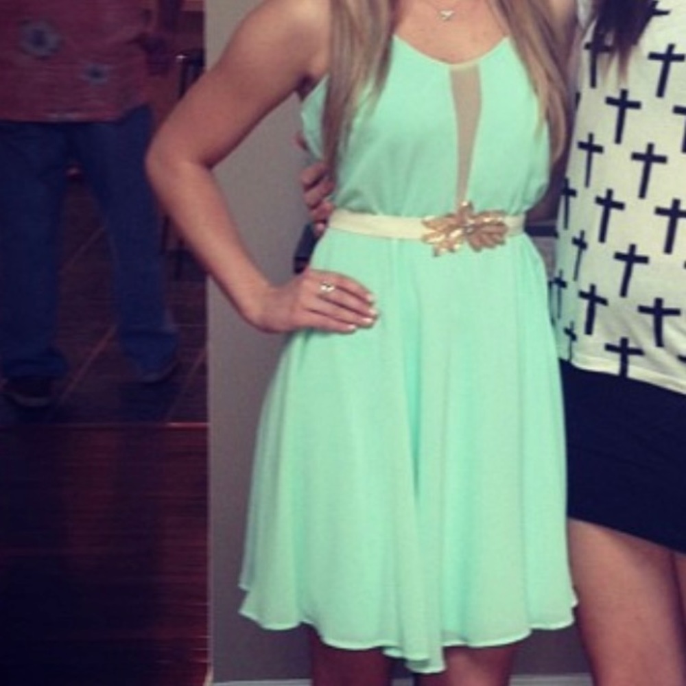 Mint Mini Dress